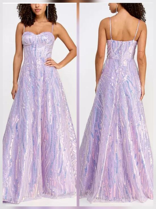 MarF Boutique Dresses & Skirts - MarF Boutique - Sequin Embroidered Tulle Design Corset Dress